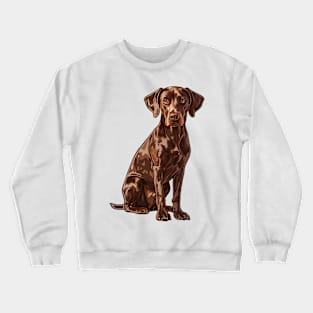 Valentine German Shepherd Shaped Chocolate Crewneck Sweatshirt